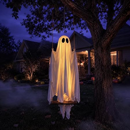 GhostyNight™ Swinging Ghost