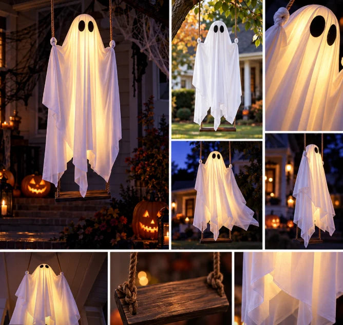 GhostyNight™ Swinging Ghost